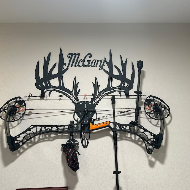 Personalized Metal Deer Skull Rack-The best gift for outdoor lovers